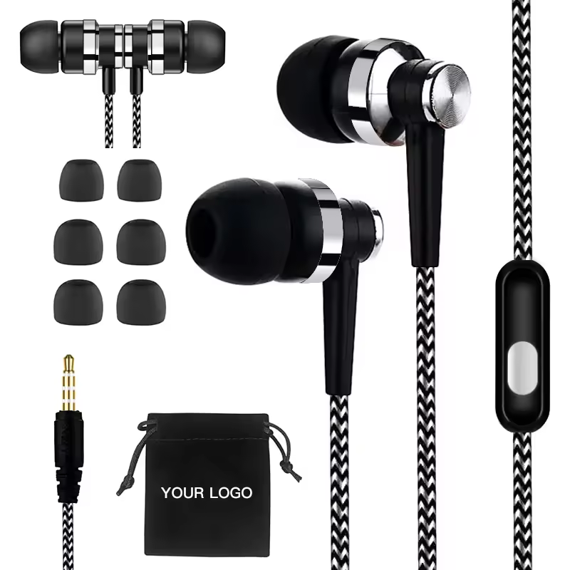 Small High Quality In-ear Wired Metal Headphones