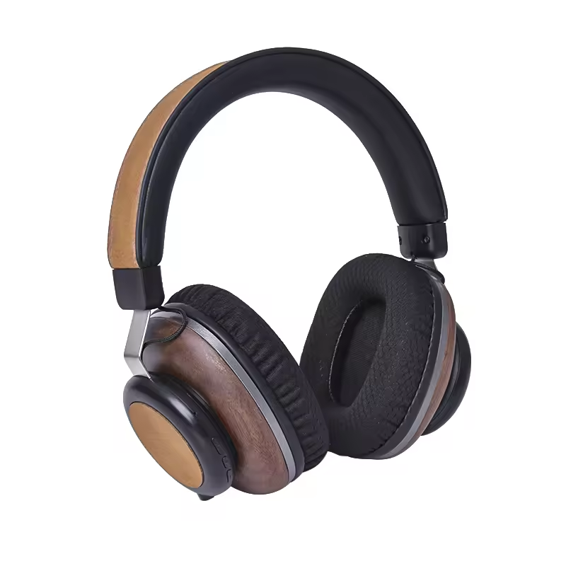 High-end wood shell headphones